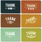 48 Pack Masculine Thank You Cards with Envelopes for Men, Boys, Work, Graduation, Business, 6 Retro Designs, Blank Inside (4 x 6 In)